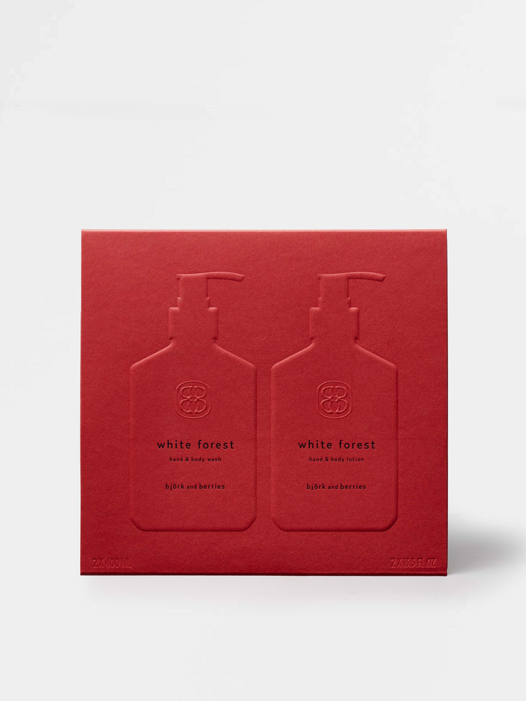 white forest hand body care duo